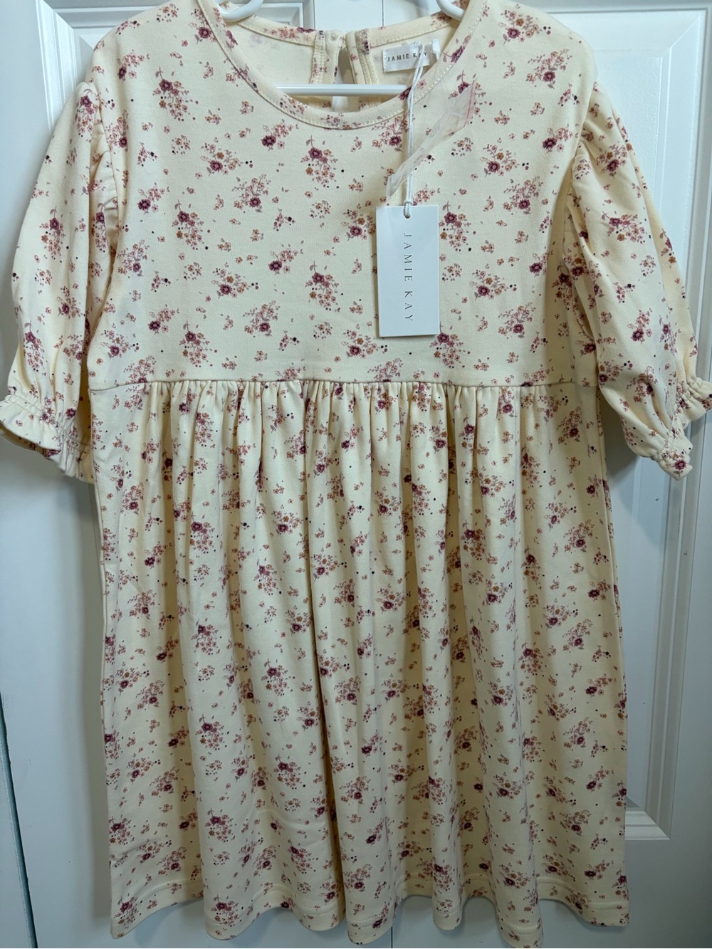 Jamie Kay Cream Floral Girls' Dress 6y